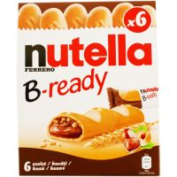 บิสกิตสอดไส้ช็อคโกแลต Nutella Ferrero B-ready 132g 6 x 22gm