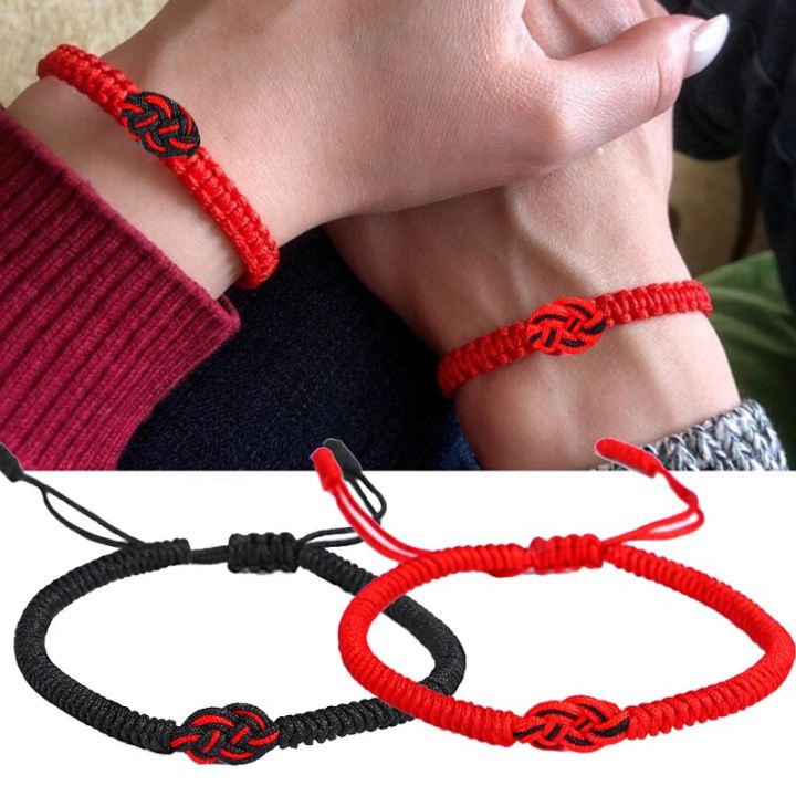 Handmade Braided Lucky Red Thread Bracelet Adjustable Ethnic Braslet Men  Women Friendship Braclet Yoga Meditation Brazalet