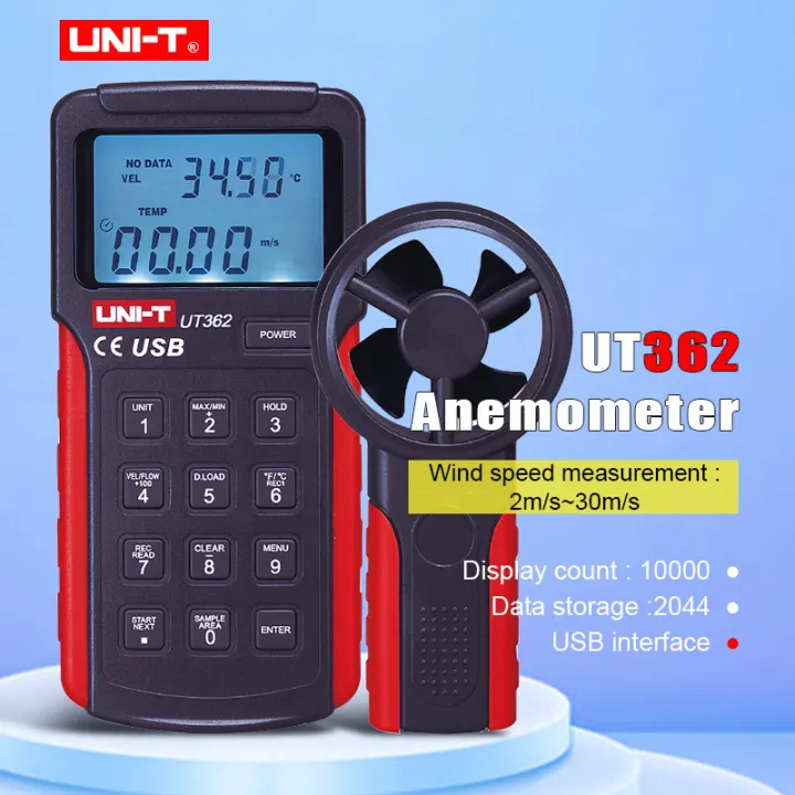 UNIT UT362 Anemometer Wind Speed Tester Wind Count Measurement Unit