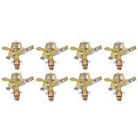 8Pcs 1/2 Inch Heavy Duty Impact Sprinkler Head Perfect for Watering Hose End Sprinklers Watering Tools