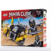 ProudNada Toys ของเล่นเด็กชุดตัวต่อเลโก้นินจา OBM NINJA CUBE BLOCKS 74 PCS 99105-2