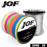 JOF 300เมตรเอ็นตกปลา8เส้นมัลติฟิลาสายตกปลาถัก Pesca PE Carp สายตกปลา Peche 22-88LB สายถัก