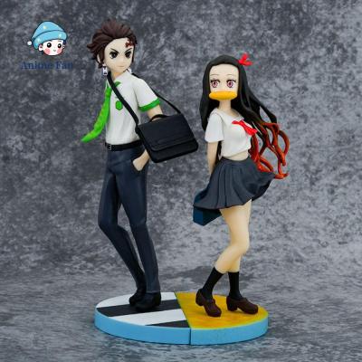 ANIME FAN Nezuko ของขวัญ อะนิเมะ โมเดลสะสม ของเล่นตุ๊กตา Tanjiro kamado ปีศาจฆ่าแอ็คชั่น ของเล่นตัวเลข โมเดลหุ่น เครื่องประดับตุ๊กตา