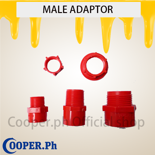 goflex PVC Orange Male Adapter With Locknut 1/2" & 3/4"&1" Lazada PH