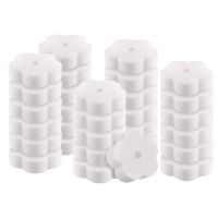 ▥﹉ஐ 30pcs White Flower Designed Sponge Filtering Sponges Oil-absorbing Scum Sponge Cleaning Scumbug Spa Absorbing Sponges filter