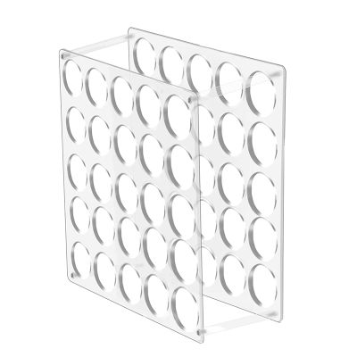 Vinyl Roll Storage Rack with 25 Holes, Vinyl Roll Holder for Craft Room, 12Inch x 12Inch, 2Inch Holes