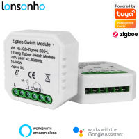 Lonsonho Tuya Zigbee Smart Switch Module Without With Neutral EU 220V Smartlife Zigbee2MQTT ZHA Yandex Alice Alexa Home