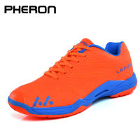 Volleyball Shoes Men Women Breathable Badminton Sneakers Orange Blue Training Volleyball Sneaker Men Lightweight Tennis Shoes 36