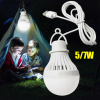 12pcs Portable Lantern Camp Lights USB Bulb 5W7W Power Outdoor Camping Multi Tool 5V LED for Tent Camping Gear Hiking USB Lamp