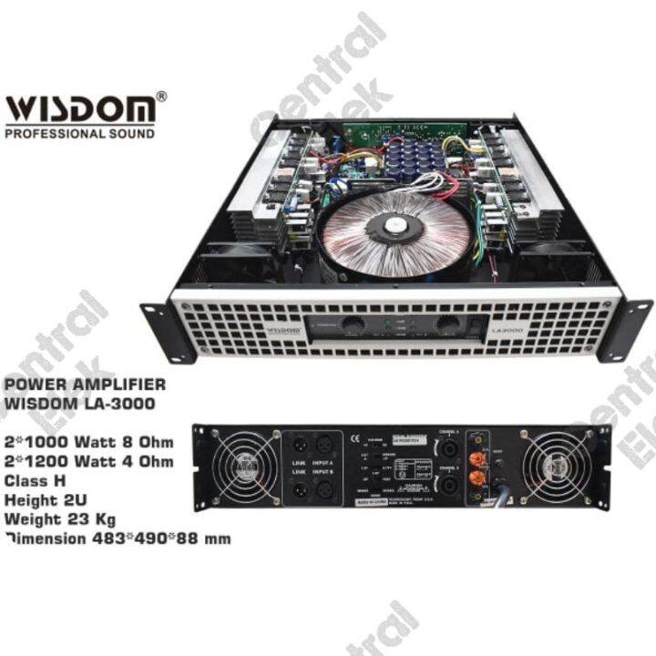 Power Amplifier Wisdom LA3000 Original | Lazada Indonesia