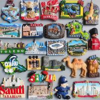 ☌☢♈ Fridge Magnets Tahiti France Denmark Spain Croatia Saudi Arabia Hawaii Saipan Egypt Qatar ICELAND BUDVA Germany Magnetic Sticker