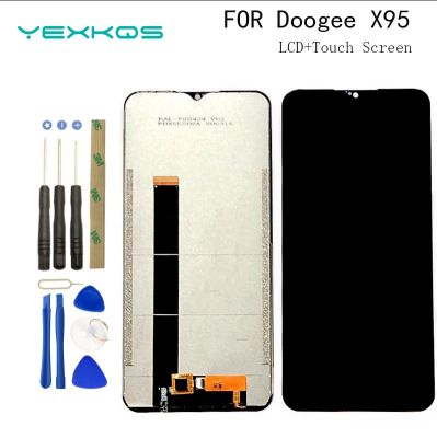 6.52 100 Original For Doogee X95 LCD Display Touch Screen Digitizer Repair Parts Assembly For Doogee X95 pro Phone +Tools