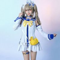 Game Genshin Impact Barbara Cosplay Costume Swimsuit Summertime Sparkle Barbara Cosplay Costume Swimwear with Bag