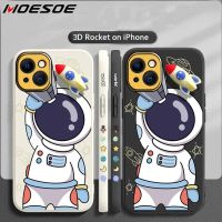 (Great. Cell phone case)3D จรวดสร้างสรรค์นักบินอวกาศกรณีโทรศัพท์สำหรับ iPhone 12 11 13 Pro MAX SE 2020 XS XR X 8 7บวกกันกระแทกซิลิโคนอ่อนนุ่มปก