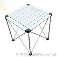 hyfvbu✻ﺴ♝  Aluminum Alloy Folding Table Outdoor Dining Exhibition Industry BBQ Desk-Chair Self-Driving Tour Barbecue Ta