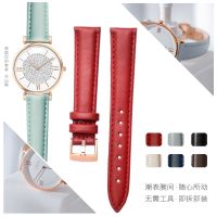 Suitable for Armani Gypsophila AR1926AR1908 Ferris Wheel Leather Watch Strap Female Bracelet 14mm Accessories