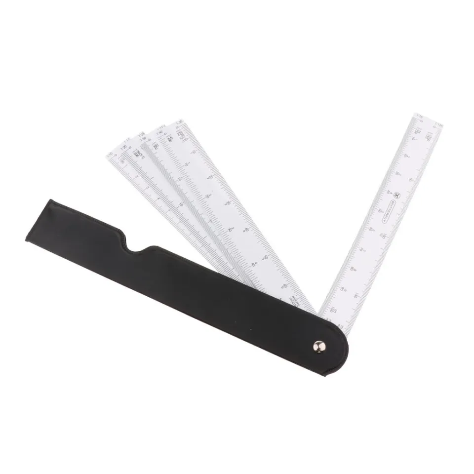 Scale Ruler Fanshaped Folding Multi Ratio Measuring Tools For Art