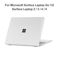 เคสแล็ปท็อปสำหรับ Surface LAPTOP Go 2 Case 12.4นิ้วพื้นฐานสำหรับ Surface LAPTOP 2 3 4 5 13.5นิ้ว PC Matte crysttal COVER