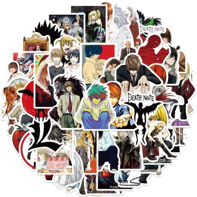 25/50PCS  DEATH NOTE Japanese Anime Stickers For Laptop Luggage Motorcycle Phone Skateboard Toys Car Diary Helmet Stickers Labels