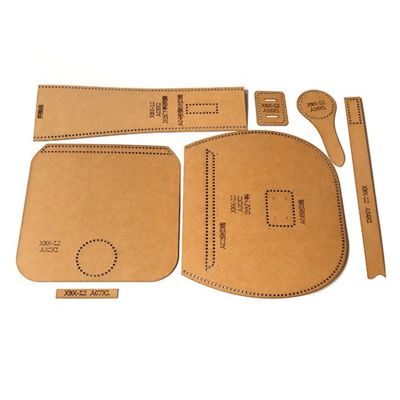 1 Set Leather Tool Kit Kraft Handbag Sewing Pattern Finished Product Size 21x19x6.5CM