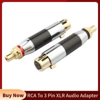 อะแดปเตอร์เสียงเป็น XLR RCA ตัวแปลงคอนเนคเตอร์ตัวเมียตัวผู้3ขาแบบ DIY สายสมดุลไมโครโฟนสีดำสีแดง RCA ตัวแปลงสายเป็น XLR