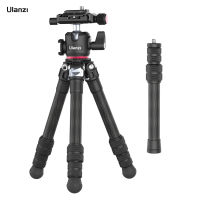 Ulanzi MT-20 71.4ซม./28.1in การถ่ายภาพแบบพกพาคาร์บอนขาตั้งกล้องสามขาไฟเบอร์ขาตั้ง3โหลดกิโลกรัมความจุ360 ° Panoramic Ballhead Arca-Swiss QR แผ่นรองเท้าเย็นแกนกลางกระเป๋าใส่โน๊ตบุ๊คแบบพกพาสำหรับ Vlog ที่ถ่ายทอดสดถ่ายภาพ Vlog Studio