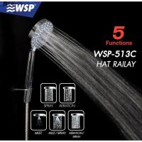 ✽WSP ชุดหัวฝักบัว (HAT RAILAY) หัวปรับ 5 ระดับ พร้อมสาย รุ่น WSP-513C♝