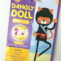 NINJA CAT Dangling doll Craft Kit, kids craft, kids art and crafts, kids DIY, DIY crafts, craft kit, kids art kits, arts and crafts, Kids toys, Kid diy, easy kids craft