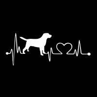 รถบรรทุกการปรับเปลี่ยนสติกเกอร์หน้าต่างที่จอดรถสติกเกอร์ Scratch Decal Labrador Retriever Heartbeat Love Decoration