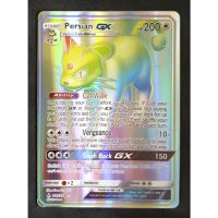 Pokemon Card ภาษาอังกฤษ Persian GX Card 227/214 เปอร์เซียน Pokemon Card Gold Flash Light (Glossy)