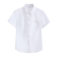 【มีไซส์ใหญ่】Plus Size Womens Solid Color Blouse Ladies Officewear White Tops