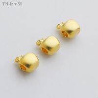 ? ของขวัญ DIY ของขวัญเครื่องประดับ S999 Fine Silver 3D Hard Gold-Plated Safe Apple ลูกปัด DIY มือถักเชือก Hand String เครื่องประดับหลวมวัสดุลูกปัด