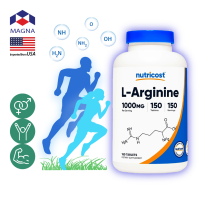 นูทรีคอสท์ แอล-อาร์จินีน 1000 mg x 150 เม็ด Nutricost L-Arginine / กินร่วมกับ บีซีเอเอ ถั่งเช่า คอร์ดิเซพส์ ซีแอลเอ ครีเอทีน การ์ซีเนีย กรีนที แอล-คาร์นิทีน แอล-กลูตามีน เฟส 2 เวย์โปรตีน อาร์จินีน