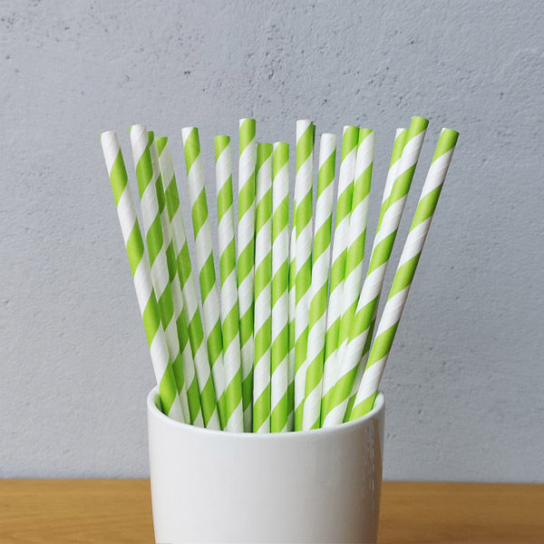 หลอดกระดาษ-หลอดดูดน้ำกระดาษ-ลายริ้วสีเขียวอ่อนสลับขาว-6-197-มม-300-ชิ้น-พิเศษ-150-บาท-บรรจุกล่องกระดาษ-eco-friendly-100-จัดส่งฟรี-paper-straws-striped-paper-straws-light-green-amp-white-color-unwrappe
