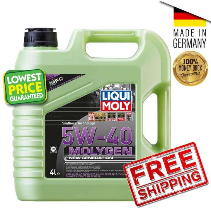 Liqui Moly Molygen New Generation 5W40 (4L) Fully Synthetic Engine Oil ...