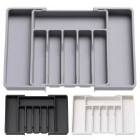 Expandable Utensil Tray Silverware Organizer Adjustable Cutlery Drawer Tray Kitchen Drawer Divider For Forks Spoons