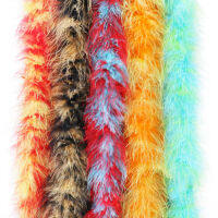 2M สีสันสวยงาม Marabou ไก่งวง Feather Boa 20G ผ้าคลุมไหล่ DIY งานแต่งงานตกแต่งบ้านเสื้อผ้าเครื่องประดับ - iodz29 shop