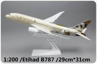 ใหม่31เซนติเมตร1:200พลาสติก Air Etihad สายการบินโบอิ้ง787 B787สายการบินเครื่องบิน DIY ประกอบประกอบเครื่องบินรุ่นเครื่องบิน #007