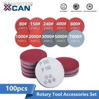 XCAN 2 Inch Sanding Paper 100pcs Grit 80-7000 Sandpaper with  wit  Hook  amp; Loop for Abrasive Sander Sanding Disc Polishing Tool