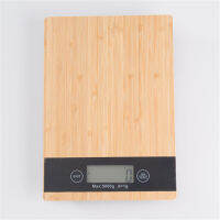 2021Wooden Kitchen Scale 5KG1g Waterproof Electronic Scale Bamboo Baking Scale Environmental Wood Food Scale Household Coffee Scale