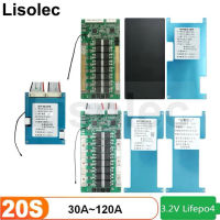 Lifepo4 60V BMS with Balance NTC 20S 64V 32650 18650 Lithium Battery 30A To 120A Charge Discharge Protect Board PCB for Storge