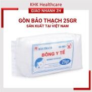 Bông gòn y tế Bảo Thạch sợi dài gói 25gr chưa tiệt trùng sản xuất tại Việt