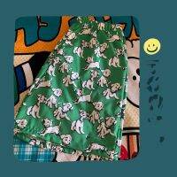 Plus-size 300 jins loose shorts to wear green doggie printing female summer cool wide-legged pants Japanese