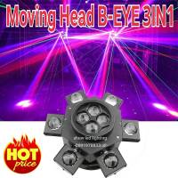 Moving Head LED  B-EYE 3in1eyed 6led b-eye 4led 2laserไฟมูฟวิ่งเฮด มูฟวิ่ง สไปเดอร์ ไฟเธค ไฟผับ ไฟเลเซอร์ ไฟดิ้สโก้เทค