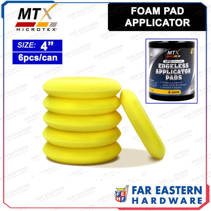 MICROTEX Edgeless Foam Wax Applicator Pads 6pcs MTX Lazada PH