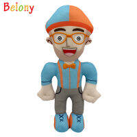 Belony 28ซม.น่ารัก Blippi ตุ๊กตาตุ๊กตาผ้ากำมะหยี่ของเล่นเพื่อการศึกษาคริสต์มาสของขวัญเด็ก