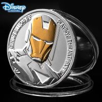 Disney Iron Man Commemorative Coin Movie Character Silver Coin Lucky Coins Fashion Collection Coins Furniture Decoration Crafts
