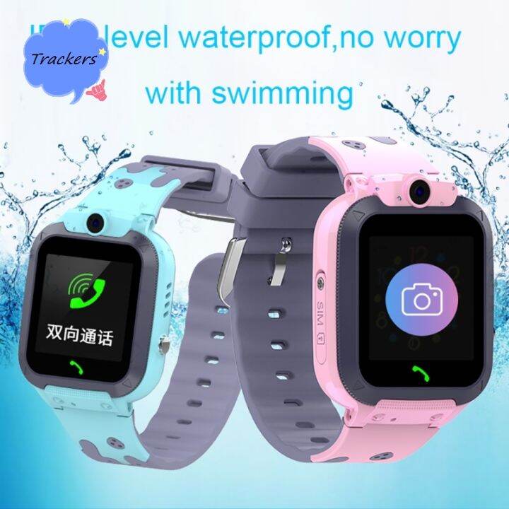 Trackers IP67 Waterproof Children Smart Watch Twoway Call Emergency