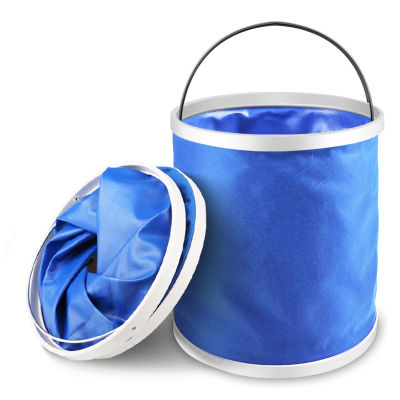 11L Large Capacity Folding Car Wash Bucket Multi-purpose Outdoor Fishing Storage Travel Folding Water Bucket