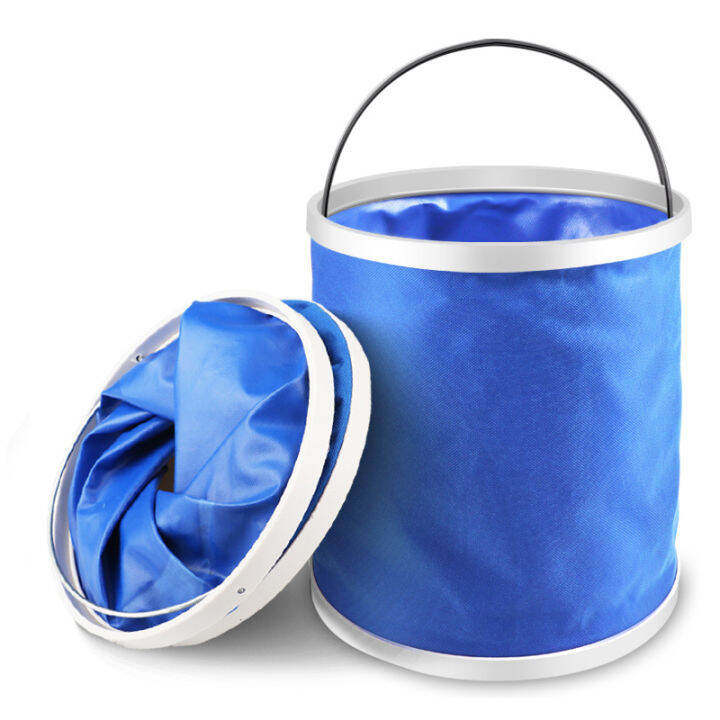 11l-large-capacity-folding-car-wash-bucket-multi-purpose-outdoor-fishing-storage-travel-folding-water-bucket